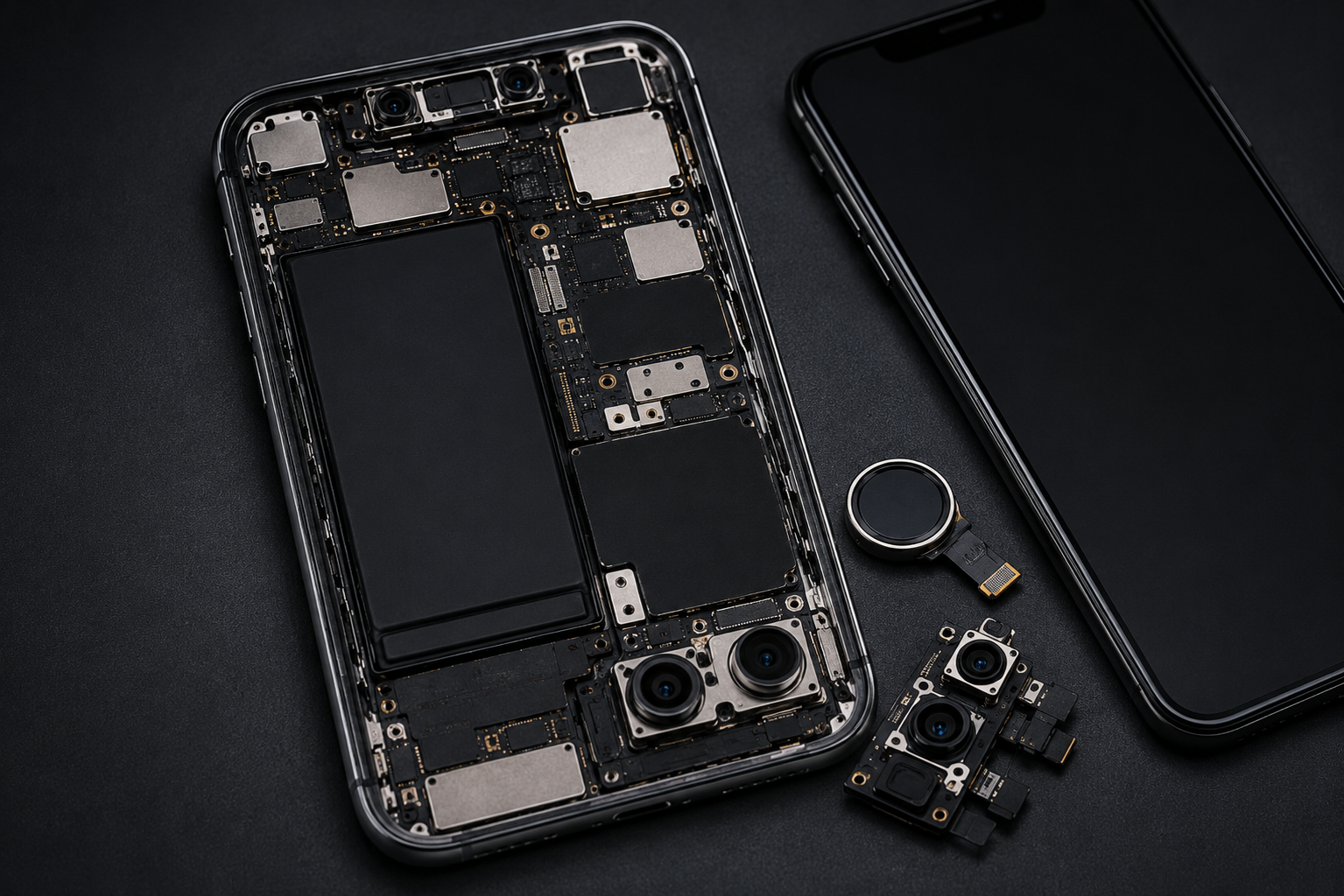 Face ID and fingerprint sensor repair